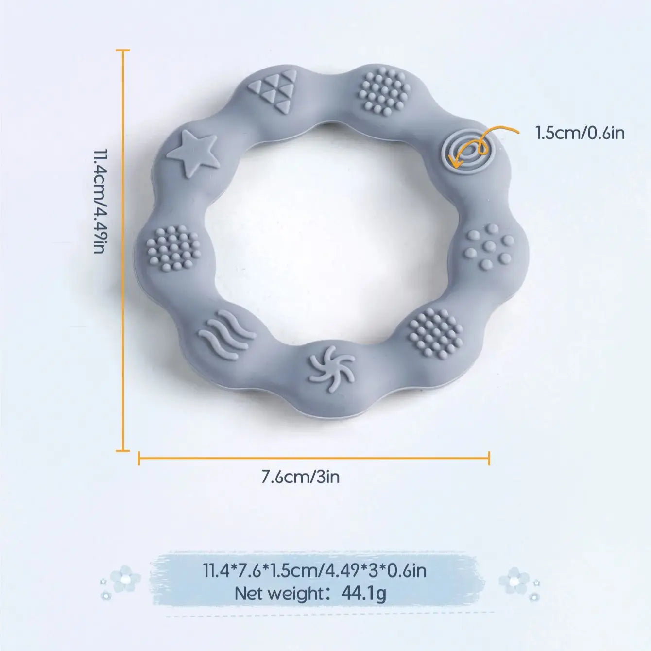 1PCS Baby Silicone Teether Food Grade Newborn Pacifier Relief Design Teether Infant Tactile Training Toys Infant Teething Toy