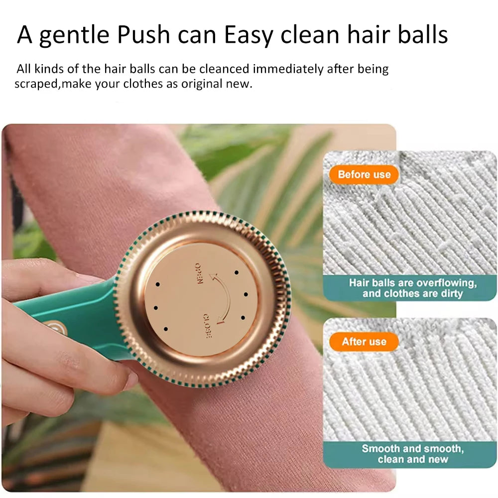 Tidesmit portable electric fabric shaver and lint pellet remover featuring ergonomic handle and rechargeable battery