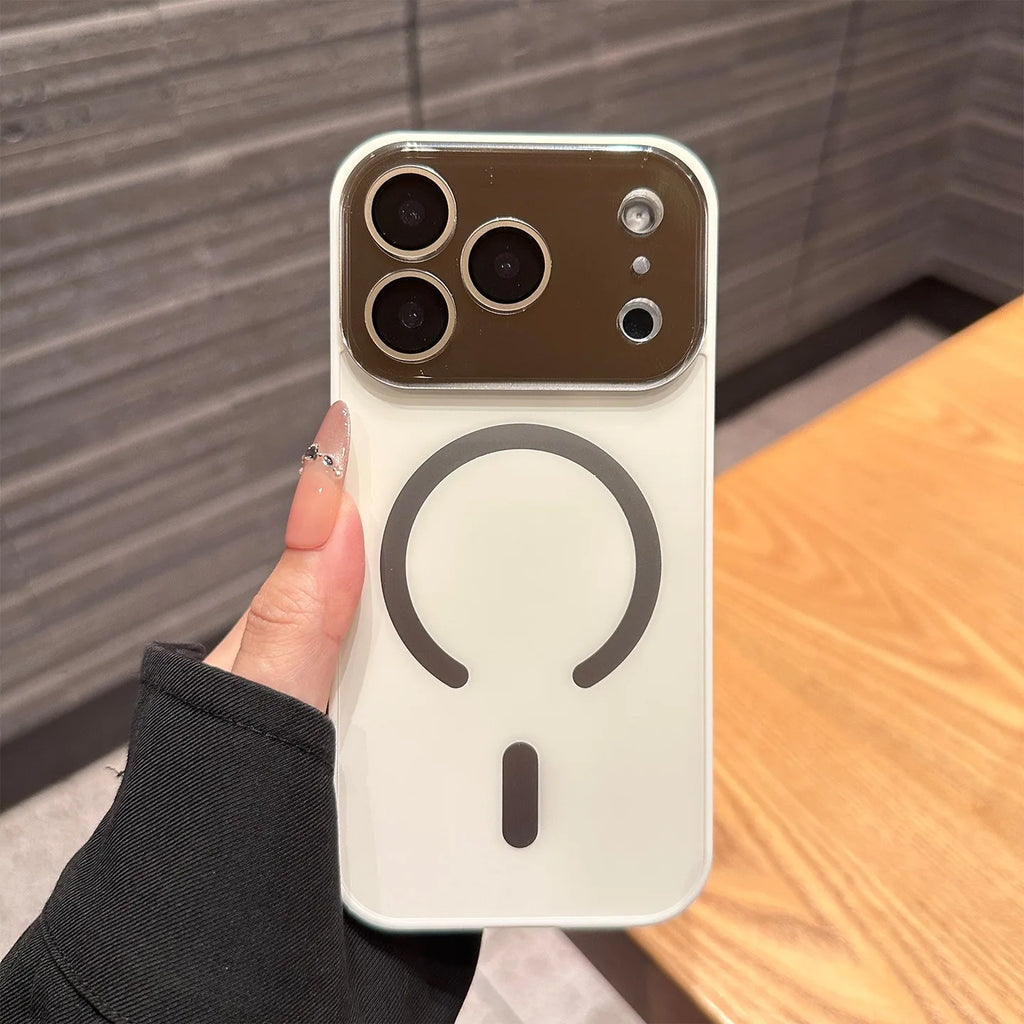 Magnetic iPhone 16 Pro Case with Matte Electroplating and Lens Protection Tidesmit