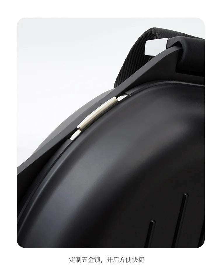 Chest Bag Unisex PC Material Hard Shell Fashionable Casual Travel Crossbody Bag Shoulder Bag Mini