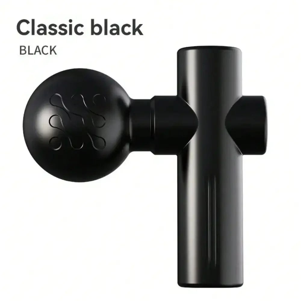 Mini Percussive Massage Gun - Deep Tissue Muscle Recovery Tool Fascia Gun black Tidesmit
