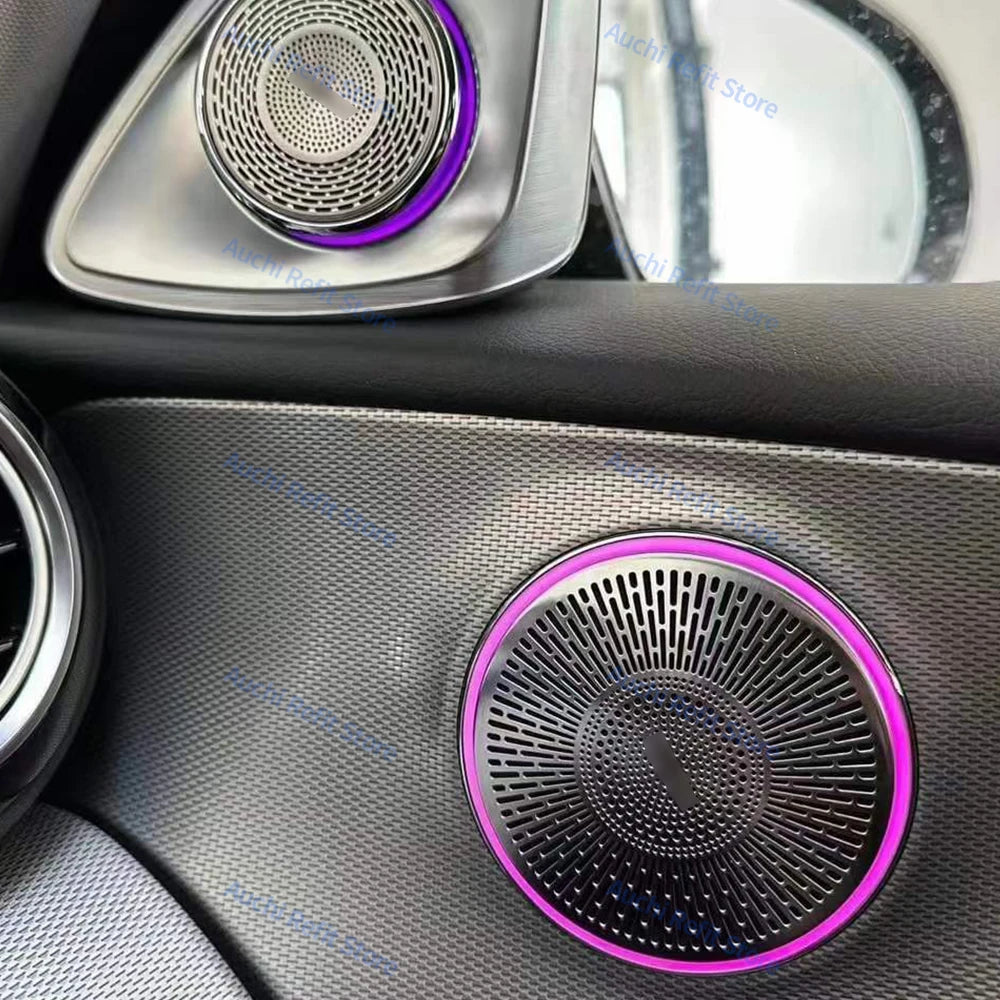 Mercedes Benz LED Speaker Cover Ambient Light - 64 Color Interior Trim Tidesmit