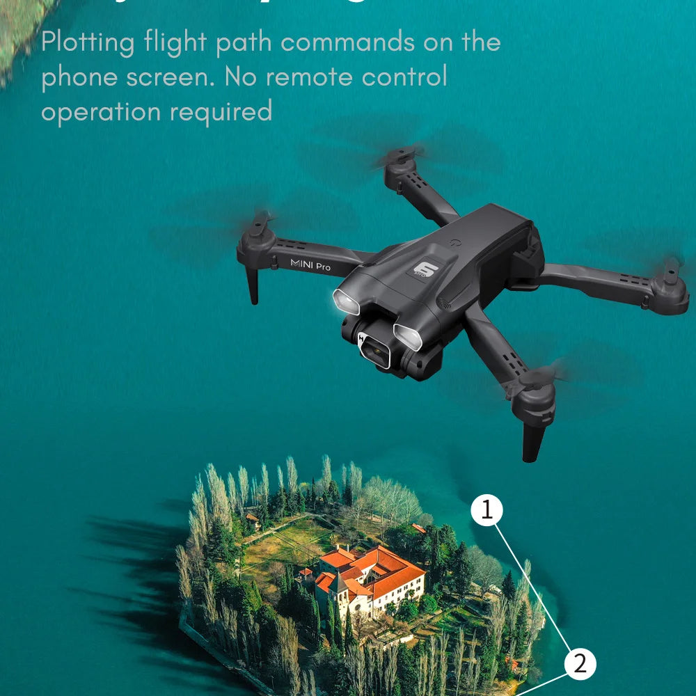 4K Camera Drone with Optical Flow Positioning - Foldable RC Aircraft Tidesmit
