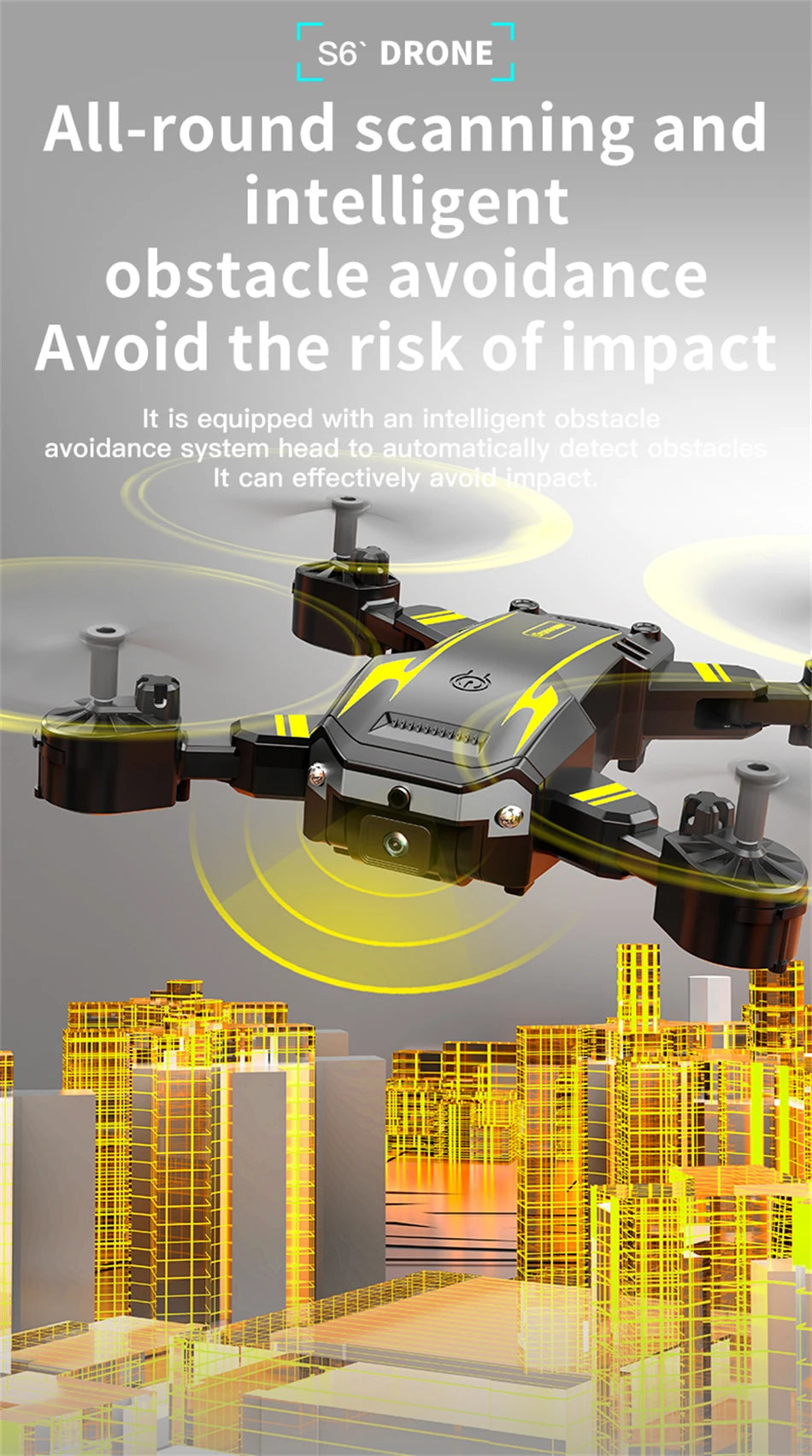 8K Camera Drone with Obstacle Avoidance - Foldable GPS Quadcopter Tidesmit