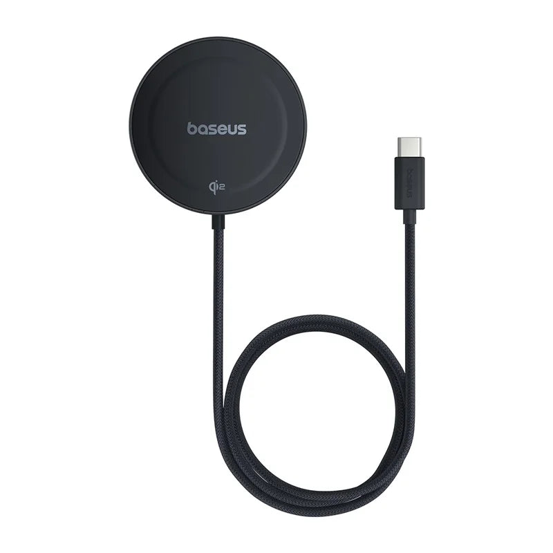 Magnetic Wireless Charger for iPhone 16 15 with Stand | Tidesmit Cosmic Black Tidesmit