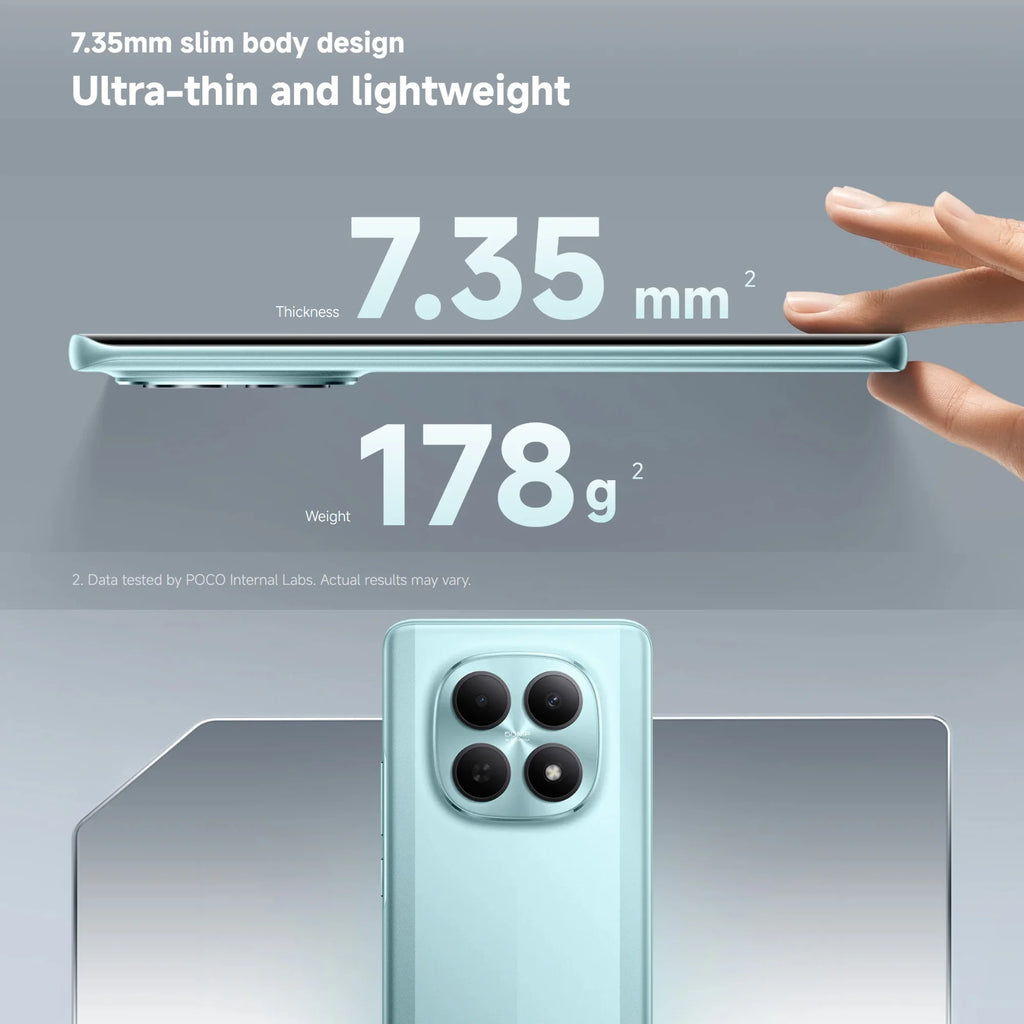 POCO M8 5G Smartphone 256GB - 120Hz AMOLED Display, 45W Fast Charging AE Tidesmit