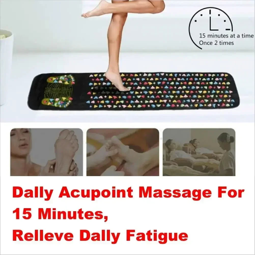 Foot Massage Mat for Reflexology Pain Relief - Tidesmit Home Spa Series Relaxation Treatment Tidesmit