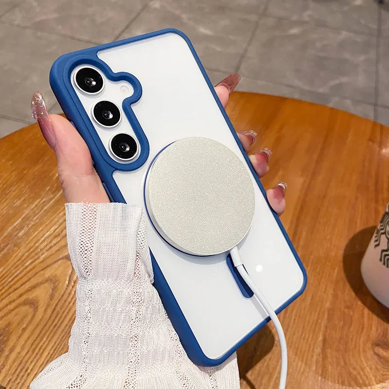 Magnetic Wireless Charging Phone Case for Samsung - Shockproof Cover Tidesmit