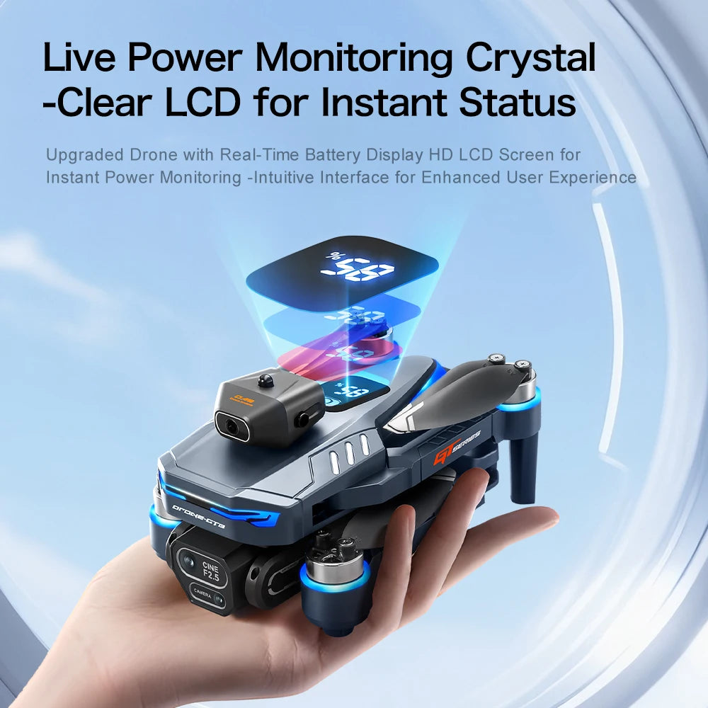 8K HD Camera Drone with GPS and Obstacle Avoidance - Foldable Quadcopter Tidesmit