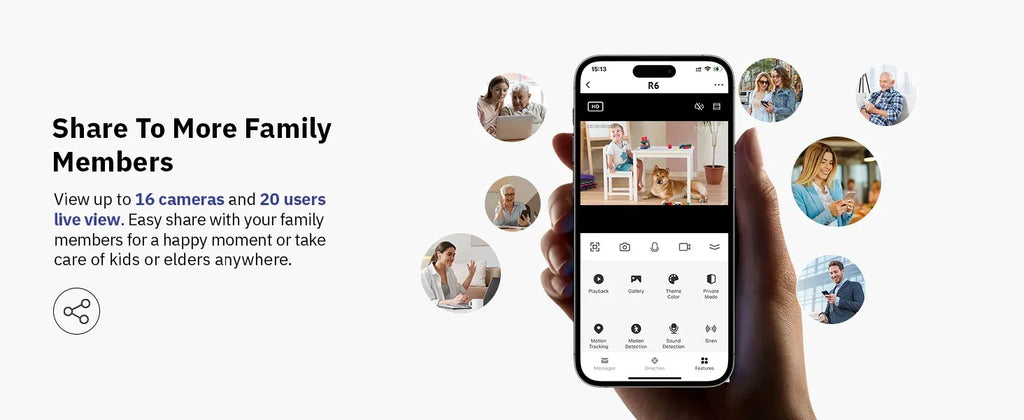 8MP Wireless Security Surveillance Wifi IP Camera AI Human Tracking 2-Way Audio CCTV Camera 4X Zoom Cam Color Night Vision