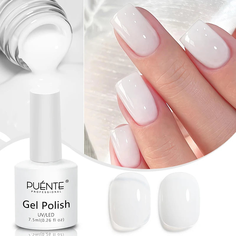 3D Sculpture Gel Nail Polish 15ml - Professional Soak Off Formula Permanent Makeup Machines milky jelly gel 01 Tidesmit