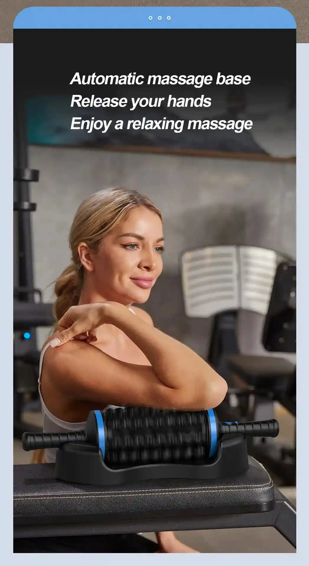 Tidesmit Electric Massage Roller | Deep Tissue Muscle Recovery | Black Massage Roller Tidesmit