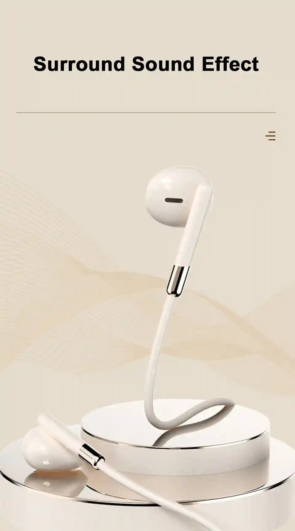 USB C Wired Headphones | HiFi Stereo Sound for Galaxy and iPhone Tidesmit