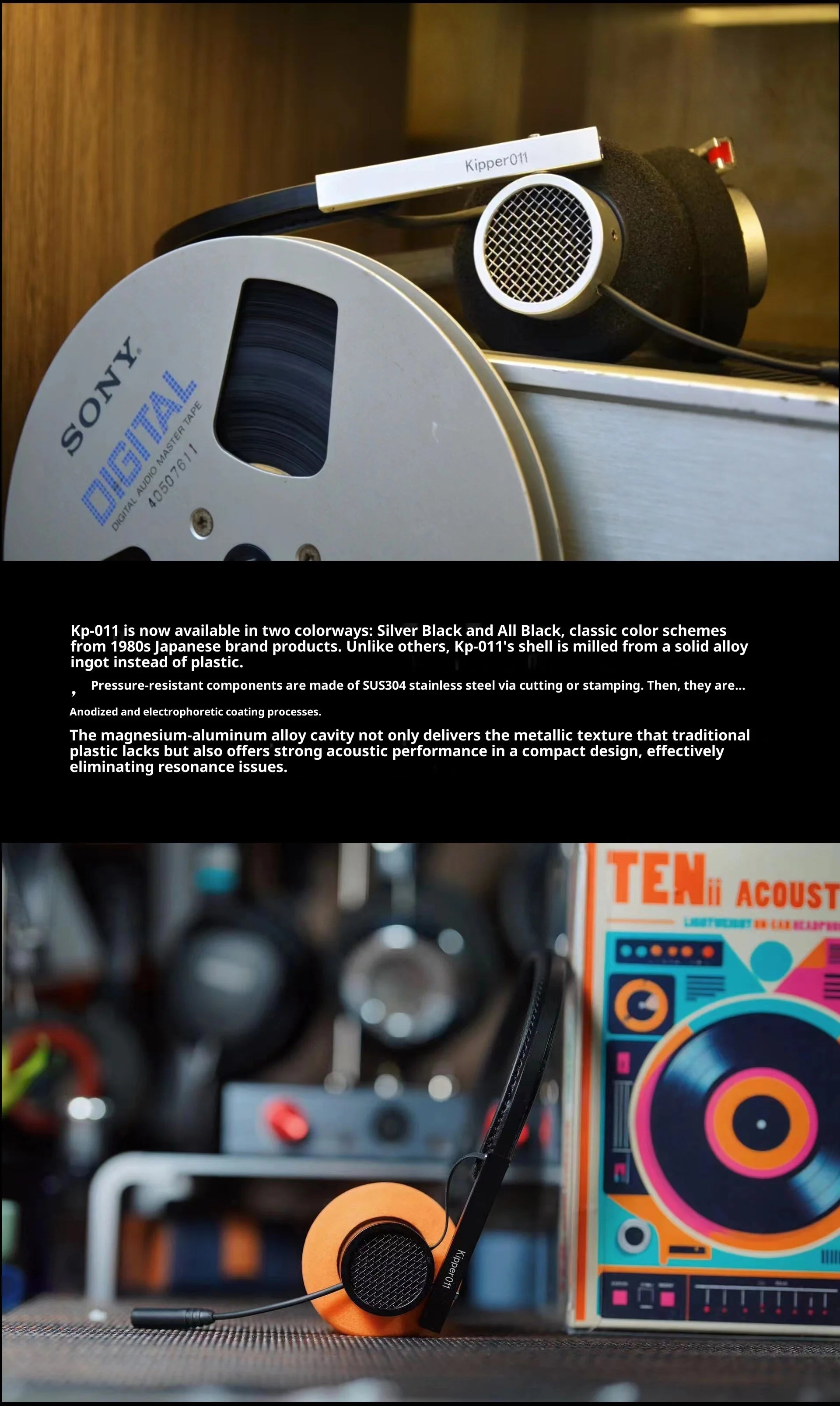 Over Ear Wired Headphones with 50mm Drivers - HiFi Audio by Tidesmit Tidesmit