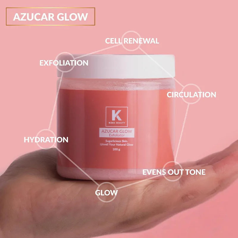 Facial Sugar Scrub Exfoliator | Brightening Natural Skin Polish 100g Scrubs Treatments Tidesmit