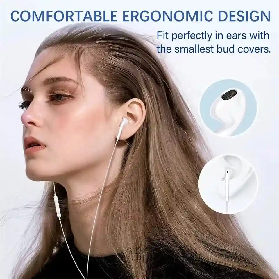 Wired Earphones for iPhone 14-7 - Noise Isolating In-Ear Audio Tidesmit