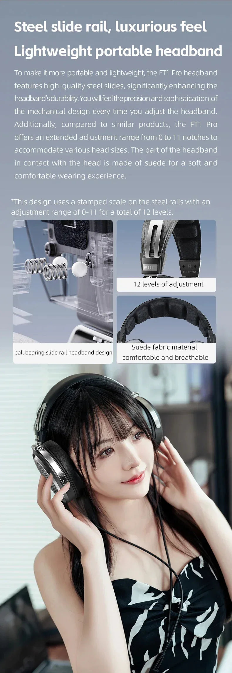 FiiO FT1 Pro Planar Magnetic Headphones Hi-Res Audio | Tidesmit Tidesmit
