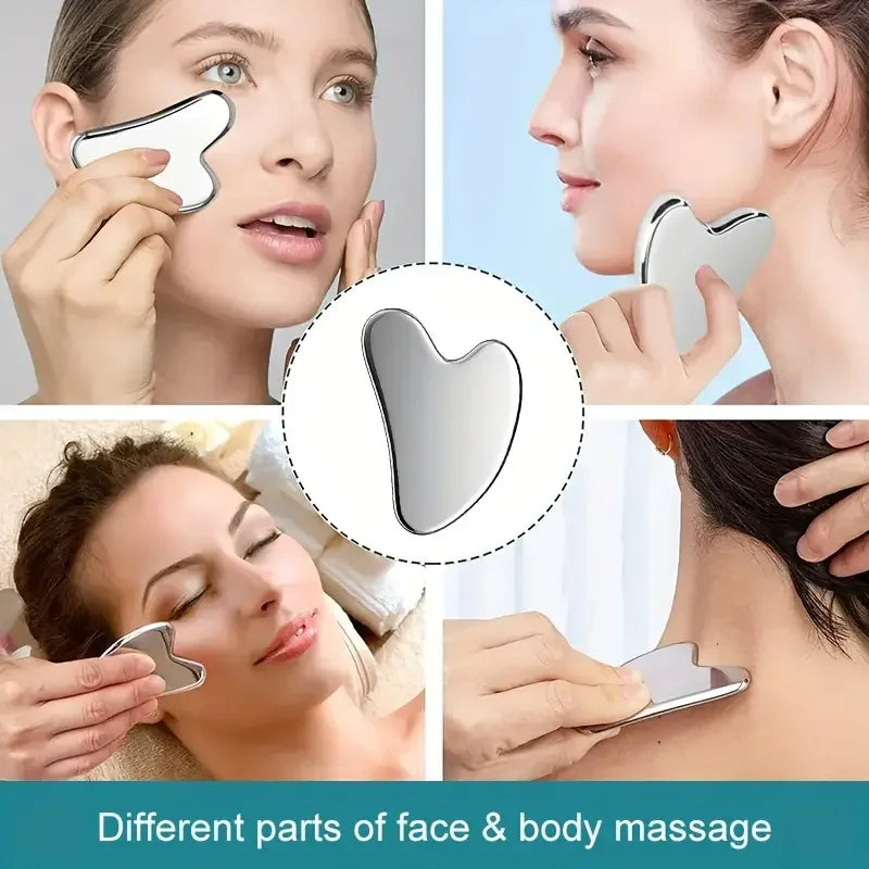 Stainless Steel Gua Sha Tool - Facial Lifting and Deep Tissue Massage Body Shaping Massage Equipment Tidesmit