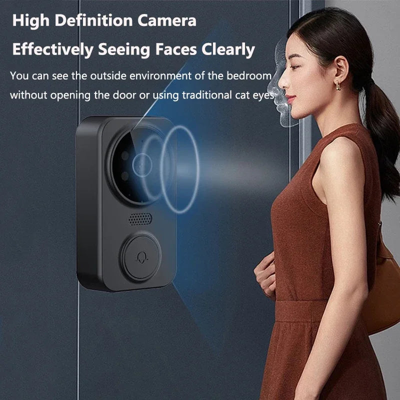 4.3 Inch WiFi Wireless Video Doorbell Two Way Video Intercom Outdoor HD Doorbell Camera Smart Home Security Visual Door Bell