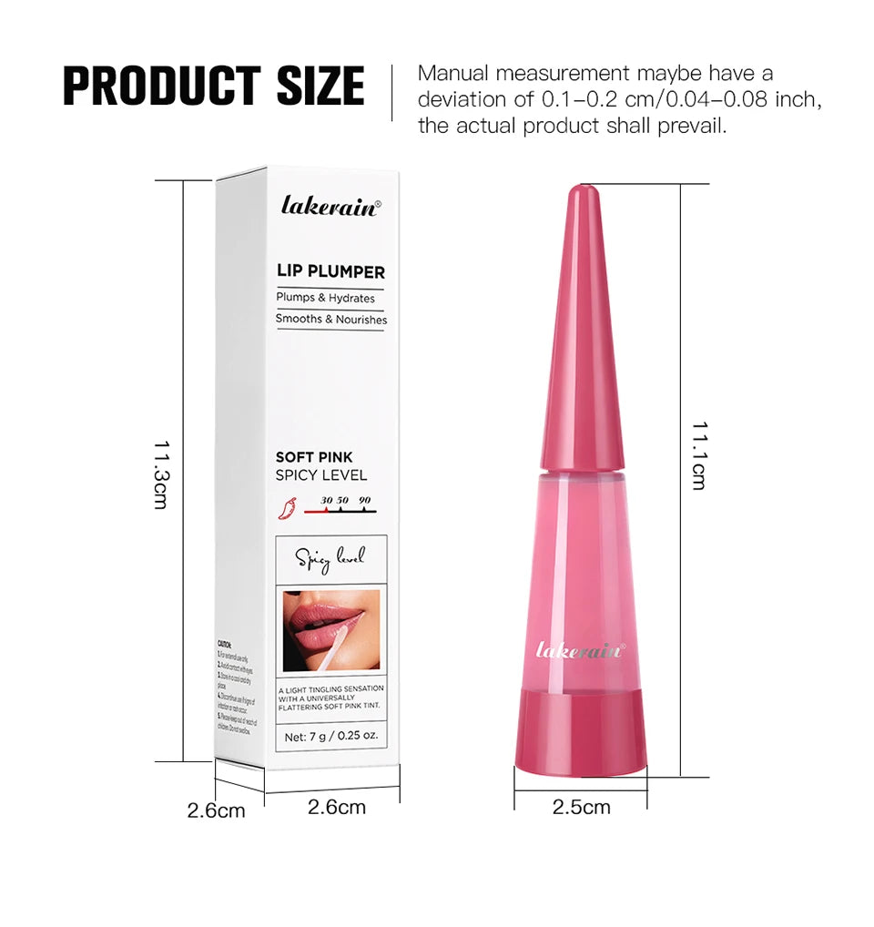 Lip Plumper Oil – Hydrating Volumizing Gloss for Fuller Lips, 6ml Lip Care Tidesmit