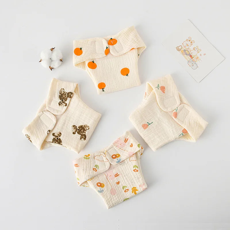 New Summer Cotton Baby Reusable Diaper Cartoon Baby Training Pants Infant Shorts Nappies Panties Nappy Changing Underwear Cloth