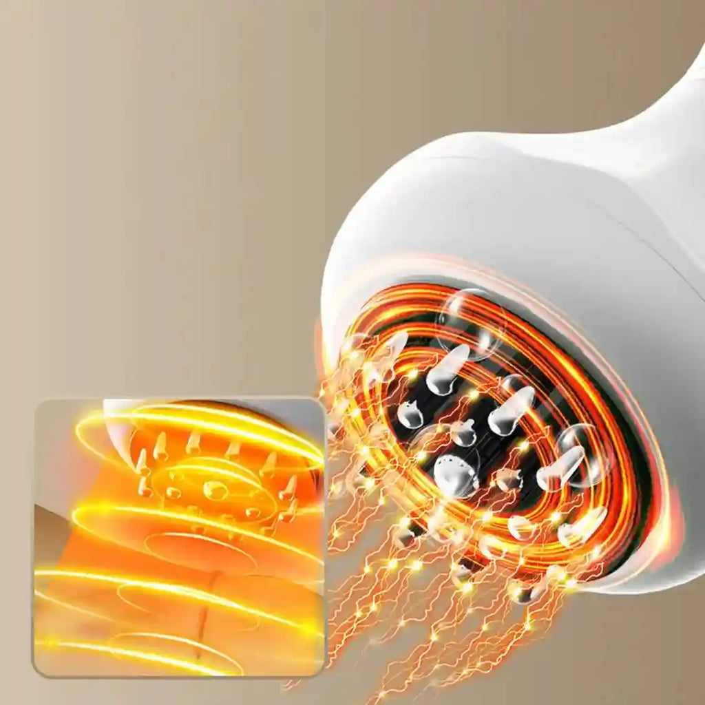 Massage Roller with Infrared Heating - Pearl White Rechargeable Device Massage Roller Tidesmit