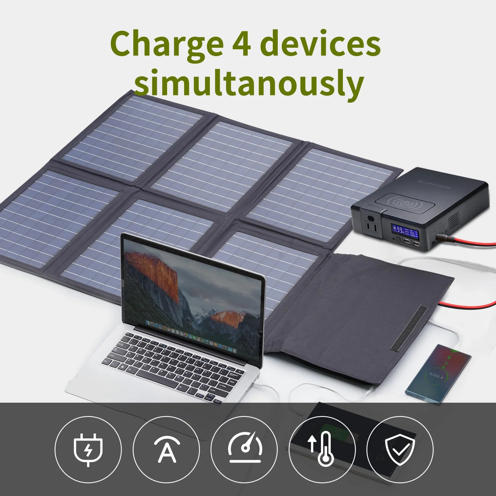Portable Power Station 41600mAh 200W PD Fast Charging Battery Tidesmit