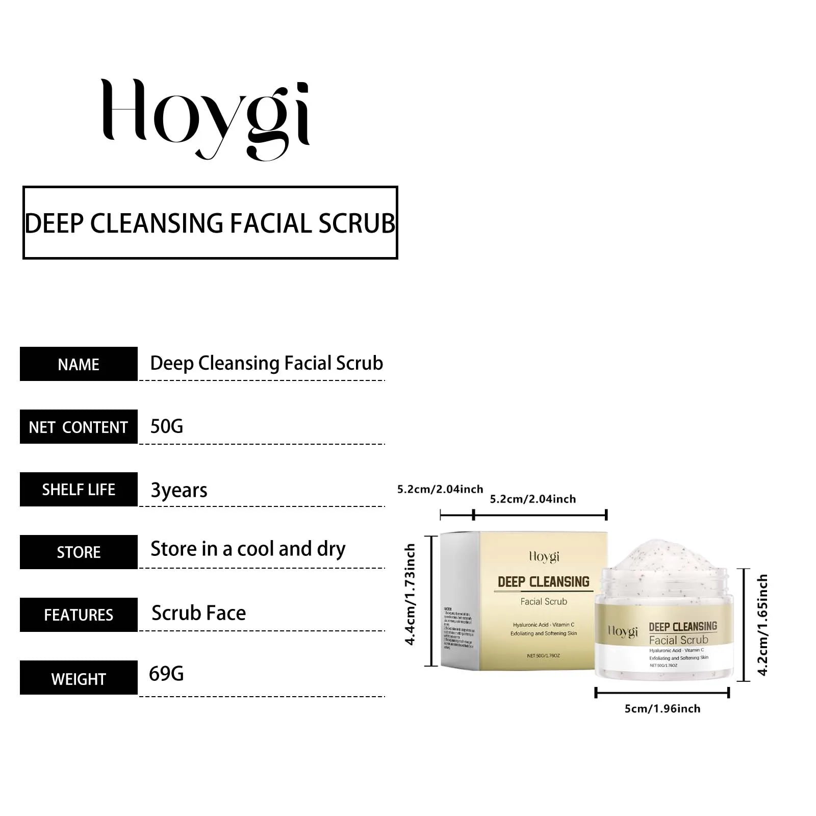 Deep Cleansing Facial Scrub – Pore Refining Exfoliator by Tidesmit Scrubs Treatments Tidesmit