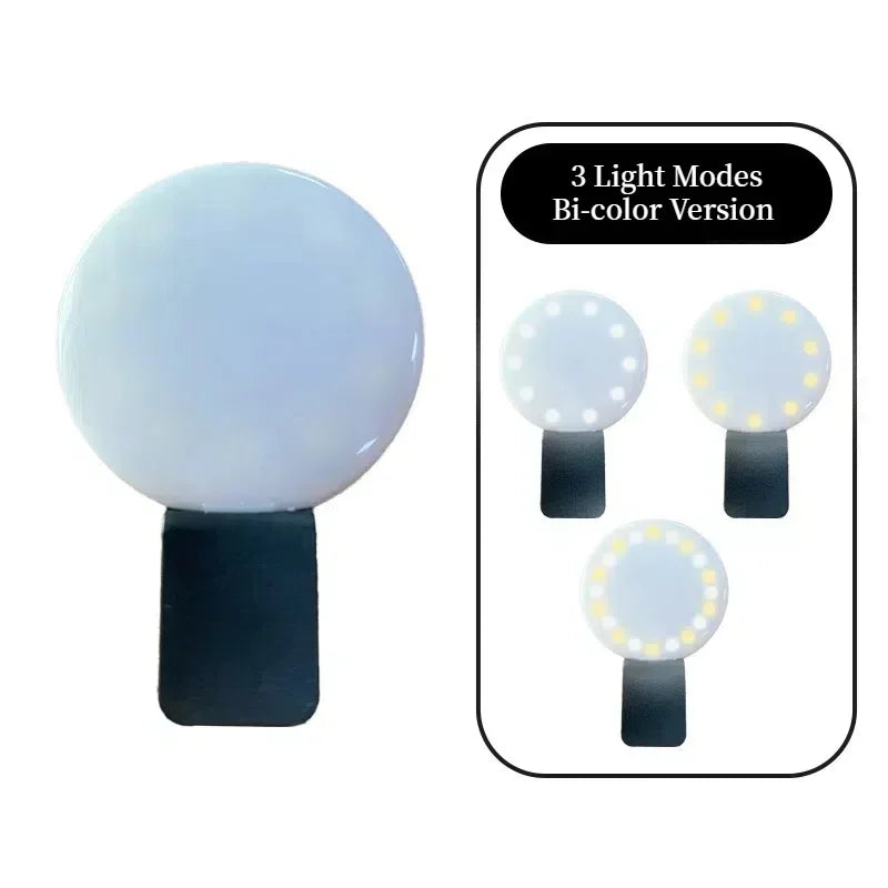 LED Selfie Ring Light – Adjustable Phone Lamp for Content Creation Bi-color-Black Tidesmit