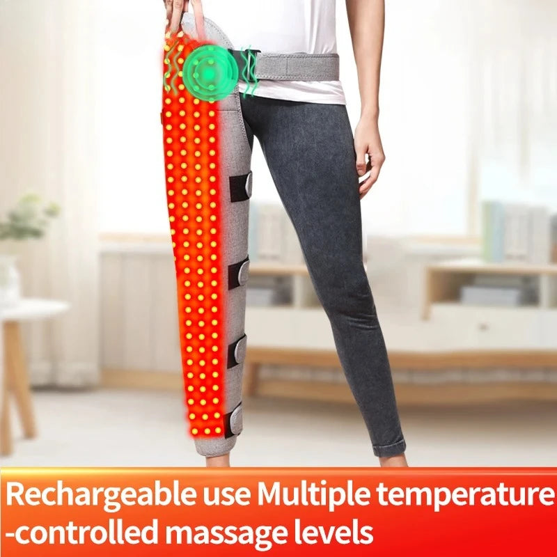 Red Light Heating Pad for Leg Pain - 24V Heated Support for Recovery Massage Cushion Tidesmit