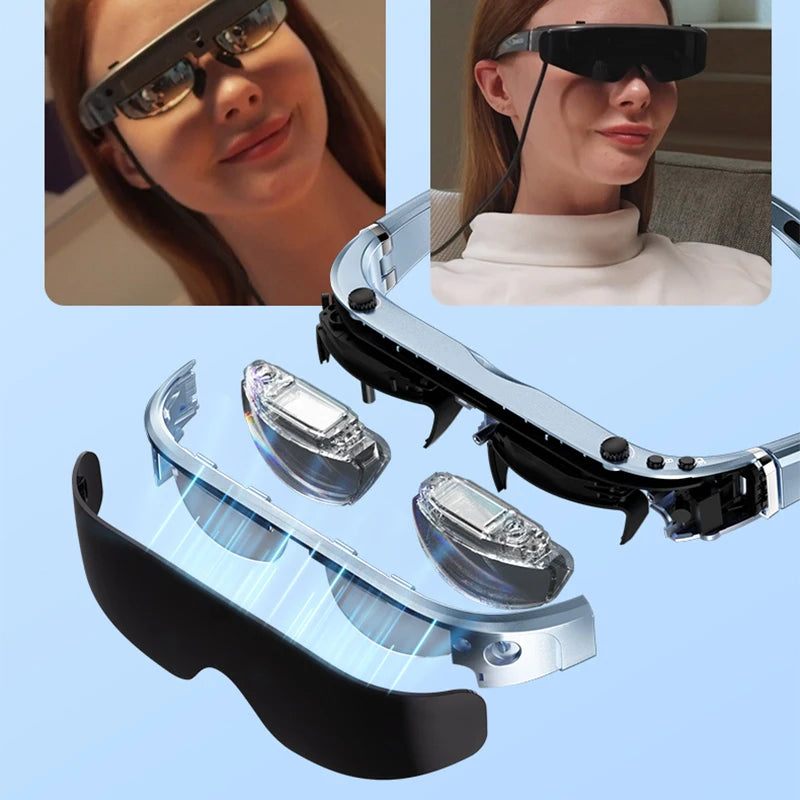Android 3D VR Smart Glasses - Portable HD Private Cinema with Spatial Audio Tidesmit