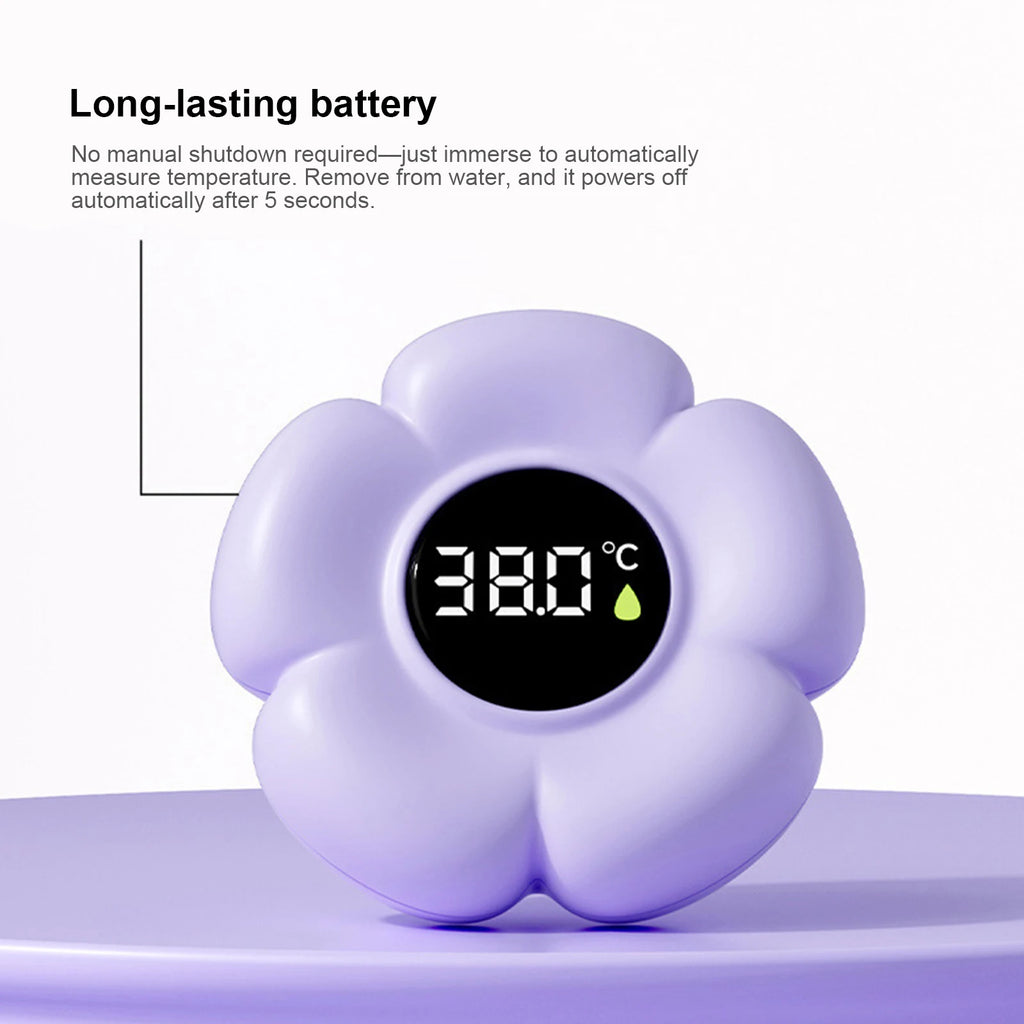 Baby Bath Thermometer with LED Display & Color Alerts Digital Water Temperature Thermometer for Newborns & Toddlers