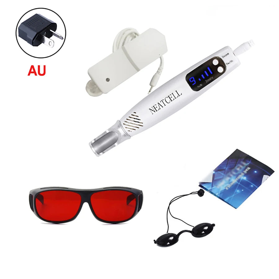 Picosecond Laser Pen for Tattoo Removal and Skin Care - EU/US/UK Plugs Relaxation Treatment Tidesmit