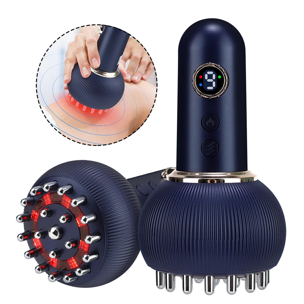 Electric Gua Sha Massager - Heated Portable Device for Lymphatic Drainage Relaxation Treatment Tidesmit