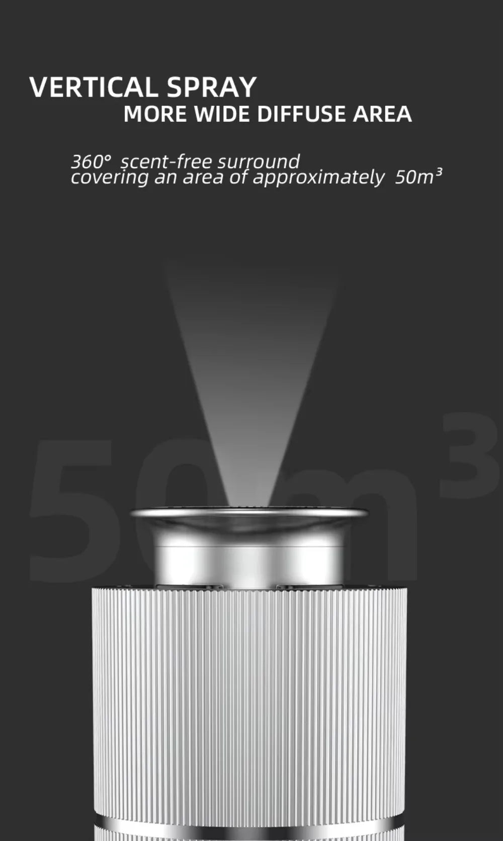 Portable Car Aroma Diffuser Battery Operated Scent Air Machine USB Rechargeable Waterless Diffuser For Essential Oil Nebulizer