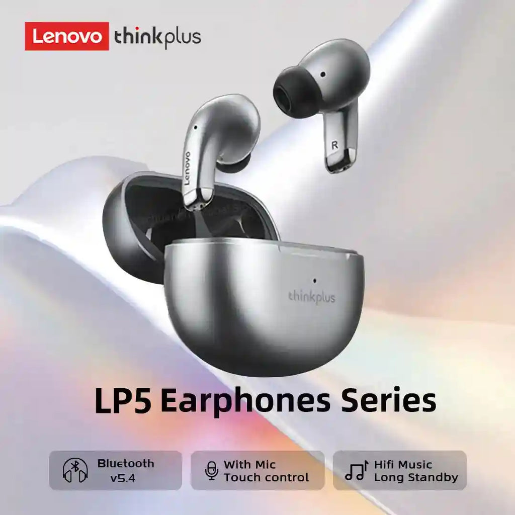 Lenovo LP5 Pro Wireless Earbuds - Low Latency Gaming Headset Tidesmit
