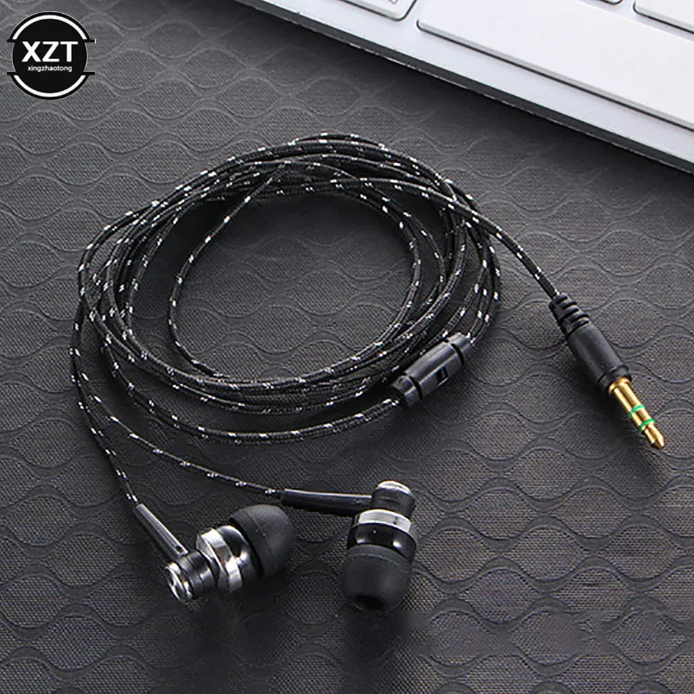 Wired Earphones with Mic, 3.5mm Nylon Braided Cord by Tidesmit Tidesmit