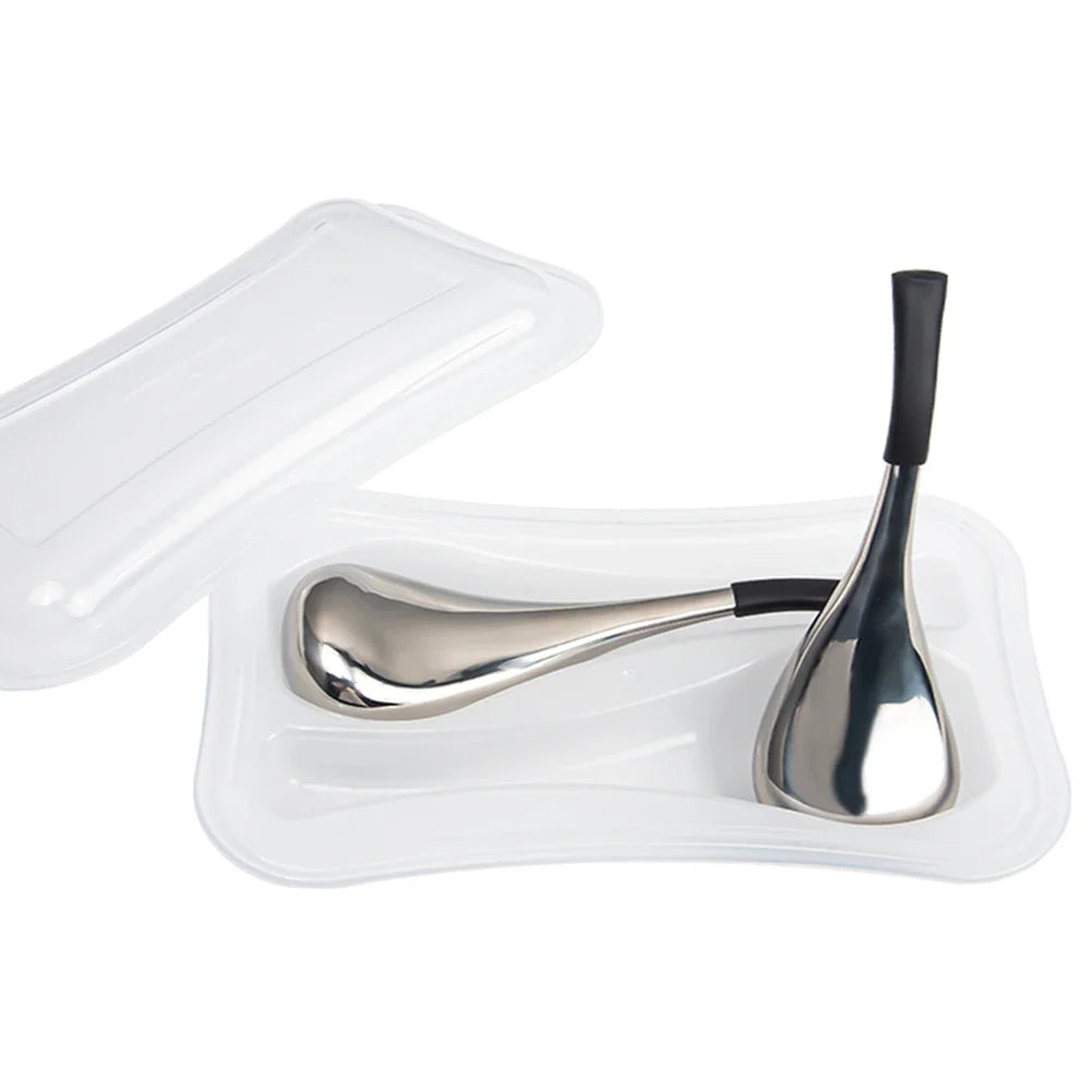 Ice Globes for Face: 2-Piece Stainless Steel Cryo Facial Massager Set Relaxation Treatment SILVER SET Tidesmit