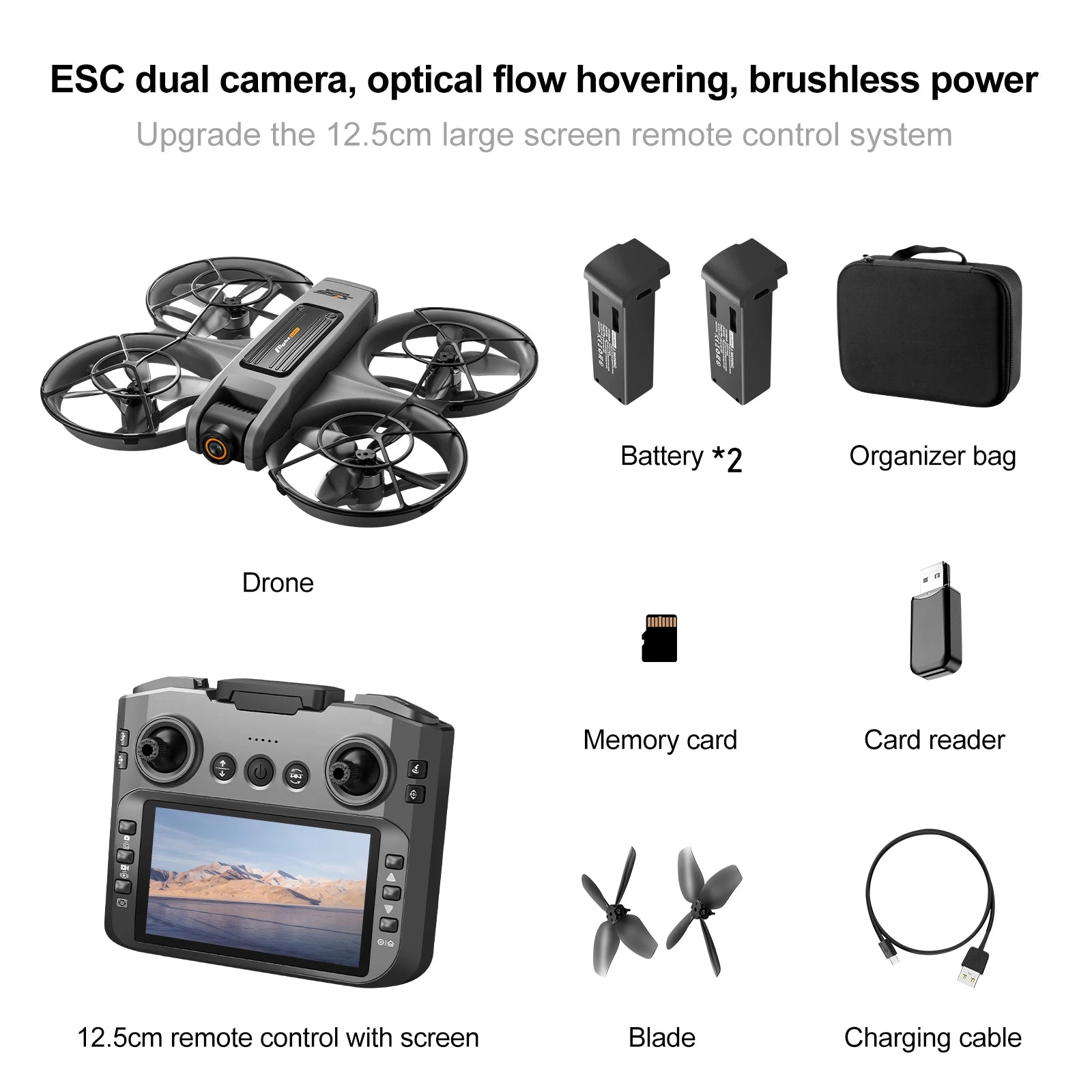 Tidesmit S156 GPS Drone with 8K HD Camera & Obstacle Avoidance S156-BLACK-2B Tidesmit