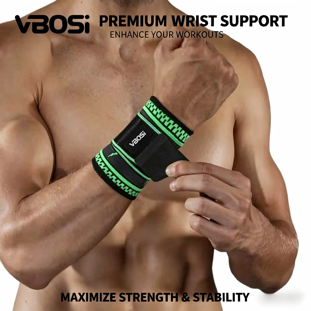 Adjustable Wrist Support Brace - Compression Wrist Wrap for Carpal Tunnel Pain Relief, Breathable Wrist Strap for Gym Fitness, T
