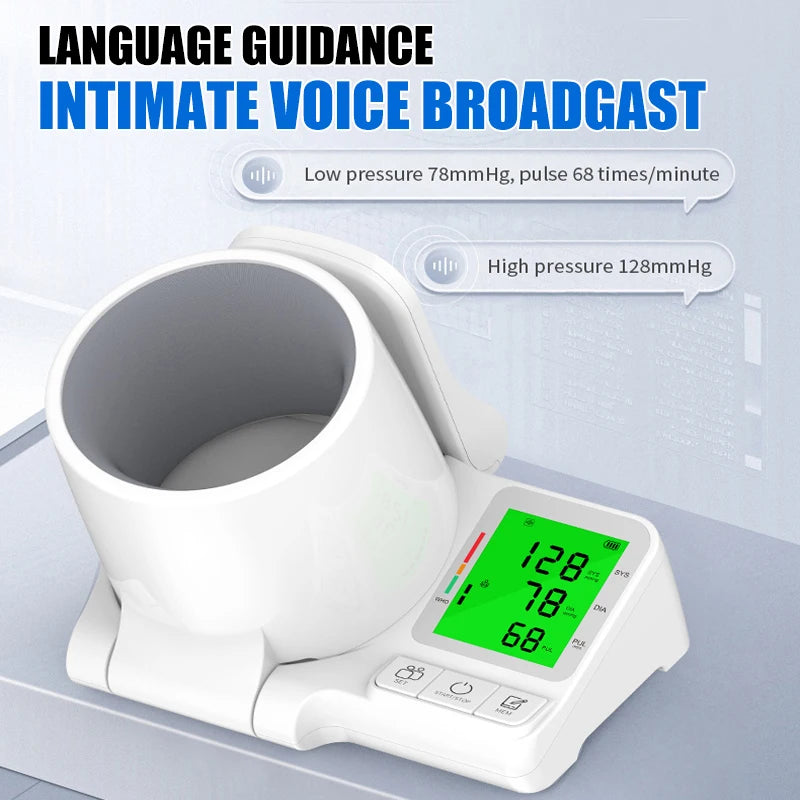 AiQUE Clinic Blood Pressure Monitor Automatic Tunnel Tonometer Digital Upper Arm Sphygmomanometer Tensiometer BP Machine Pulse