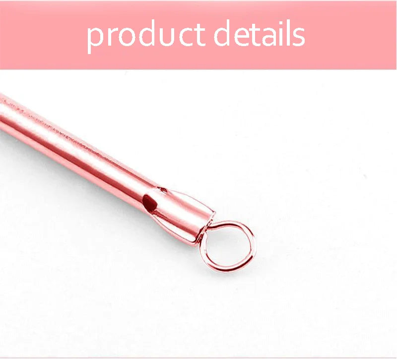 4Pcs/set Black Dots Cleaner Needles Acne Blemish Remover Blackhead Extractor Skin Care Blackhead Remover Tool Stainless Steel