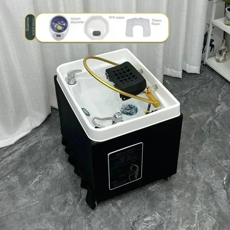 Portable Massage Chair with Shampoo Sink - Ergonomic Spa Station Massage Chairs SKU-3 Tidesmit