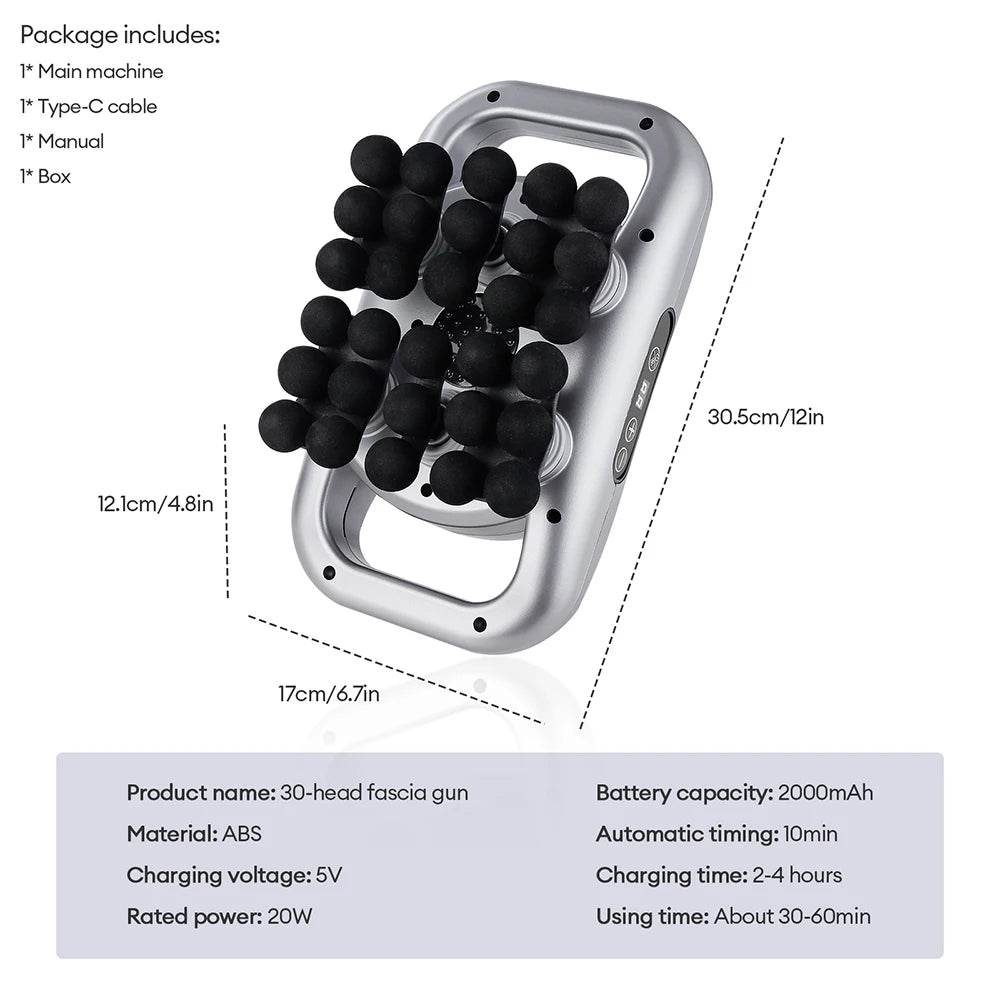 Deep Tissue Massage Gun - Portable Muscle Recovery Tool by Tidesmit Relaxation Treatment Tidesmit