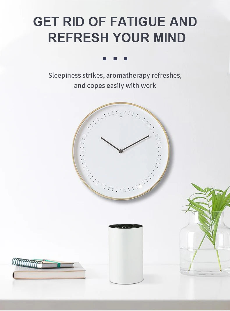 Waterless Aroma Diffusers For Essential Oils Diffuser Portable Smart Car Scent Machine Electric Smell for Home Room Fragrance
