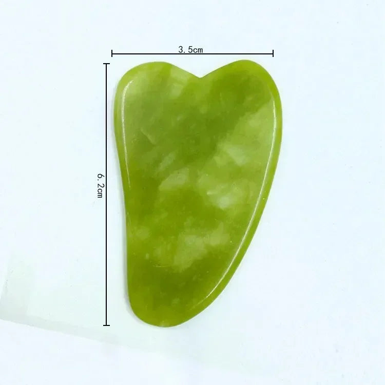 Jade Roller and Gua Sha Set for Facial Lifting | Green Stone Massage Tool Body Shaping Massage Equipment Tidesmit