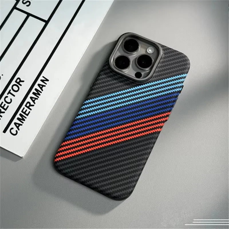 iPhone 16 Pro Max MagSafe Case | Carbon Fiber Shock-Absorbing Cover Baoma Tidesmit