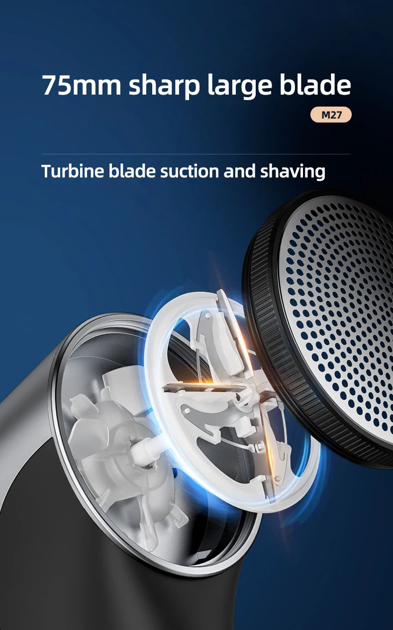 Tidesmit 60W professional lint remover machine showing ergonomic handle and large shaving head for laundry care