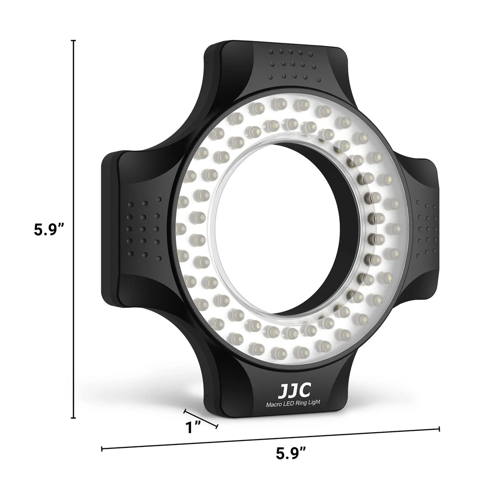 Macro LED Ring Flash for DSLR with 6 Adapter Rings Tidesmit