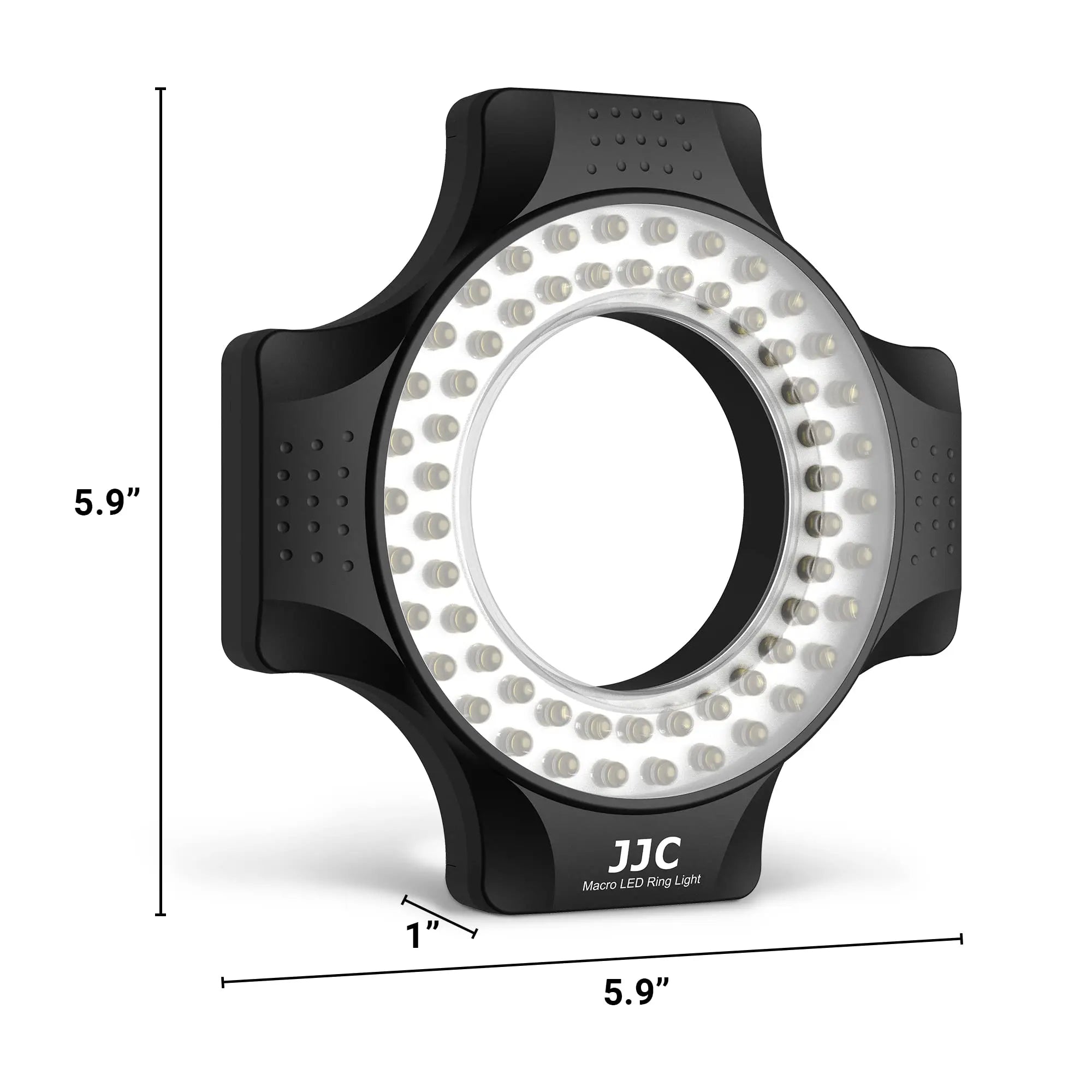 Macro LED Ring Flash for DSLR with 6 Adapter Rings Tidesmit